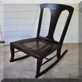 F74. Caned seat rocking chair .33”h - $48 